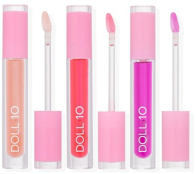 Doll 10 Perfect Pout HydraPlump Lip Water Gloss Trio A648928 NEW