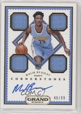2016 Panini Grand Reserve Rookie Cornerstones 49/99 Malik Beasley #137 Auto 6fs