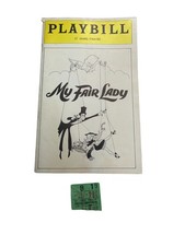 My Fair Lady Playbill St James Theatre May 1976 + Ticket Broadway Musical Progra