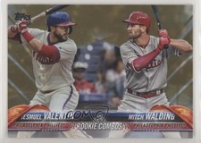 2018 Topps Update Rookie Combos Gold 488/2018 Jesmuel Valentin Mitch Walding 0l2