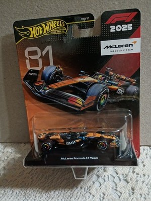 Hot Wheels Premium 2025 Formula 1 Team McLaren Real Riders Diecast