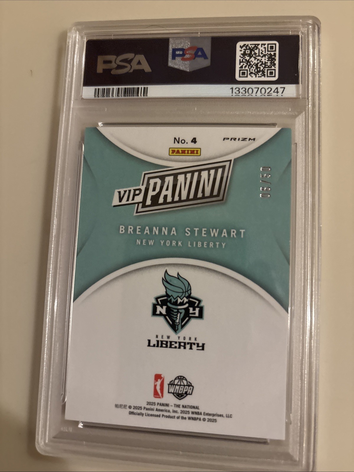 2025 Panini National Convention Vip Gold Pack - Breanna Stewart #4 Purple... view 4
