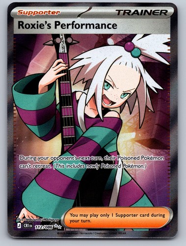 Roxie's Performance 112/086 Double Rare Chaos Rising Pokemon Holo Near Mint