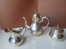 Servizio caffè - argento 800 - caffettiera - lattiera - zuccheriera 