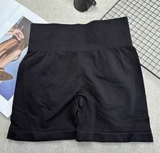 High-Waisted Shapewear Shorts Firm Compression Black Women s Regular M
