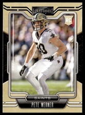 2021 Panini Playbook Pete Werner Rookie New Orleans Saints #166