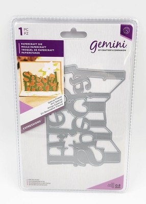 Crafters Companion Gemini Set Alfabeto Make A Statement - Fustelle E Timbri Decorative, Argento, Lettere 5,8 Cm - 3