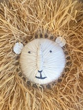 Crate And Barrel All Across Africa Lion Head Kids Wall Decor Safari Jungle Anima