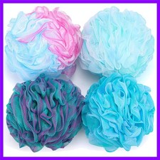 XXL Loofah Bath Sponge 100g/pc, Extra Large Shower Puffs Exfoliating Mesh Pou...