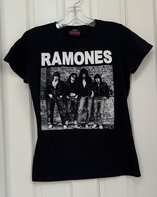Ramones T-Shirt Women s Sz S Or XS 1234 Brand Black And White Graphic Tee