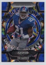 2025 Panini Prizm Black Kaleidoscopic Blue Ice Prizm 43/125 Tiki Barber #22 6q5