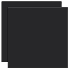 BENECREAT 2Pcs Black Silicone Mats, 11.8x11.8 Inch Inch,