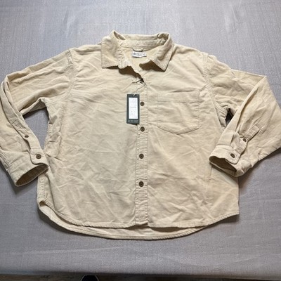 Alpine Design Women's Cord Shirt Morning Haze Ivory Size Medium NWT