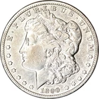 1890-CC $1 Morgan Silver Dollar VF(Cleaned) K19339