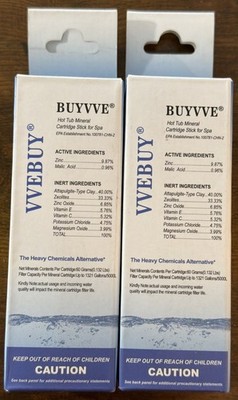 Lot Of 2-WEBUY HOTUBJOY Mineral Cartridge for Hot Tubs/Spa. Floating/ Inline