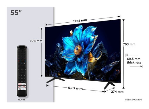 TCL Smart TV QLED 55" 4K - Nuova