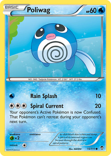 Poliwag 15/111 Furious Fists Reverse Holo Common