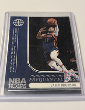 Frequent Flyers Jalen Brunson 2024-25 Panini NBA Hoops #5 Knicks Insert