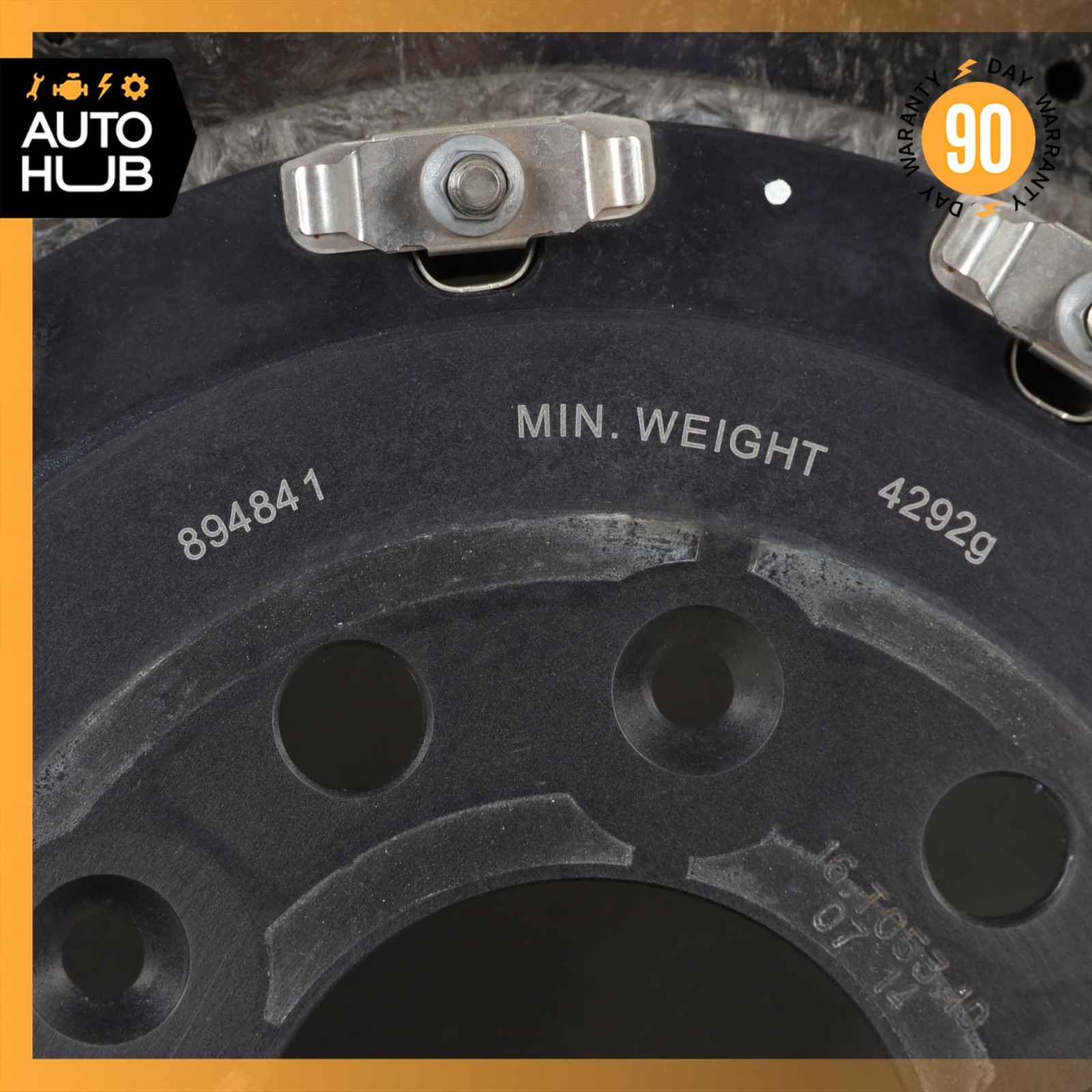 08-16 Aston Martin DB9 DBS Rear Carbon Ceramic Brake Rotor ED232C026CA OEM 22k