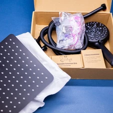 Hibbent All Metal 10'' Dual Filtered Rainfall Shower Head Combo, High Pressure