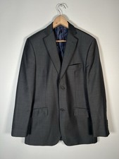 Ted Baker Endurance Mens 2 Piece Wool Suit Grey Jacket 40L Trousers 34W 31L