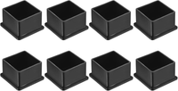 8 StüCk PVC Stuhlbeinkappen 44X44Mm Quadratische Stuhlbeinschutz FüR Stuhlbeine
