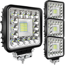 Truck LED Work Lights 4 Inch 120W 10000lm 12V 24V LED Tractor Light Pods 4 Cube