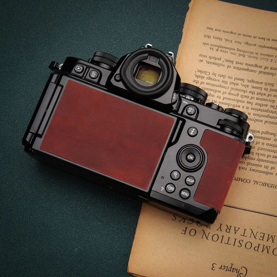 Adesivo adesivo de couro real protetor para câmera Nikon ZF sem resíduos - Imagem 2 de 4