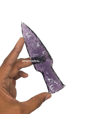 Handmade Purple Obsidian Glass Knife | 5.5-6  Crystal Dagger Viking Collectors.