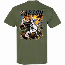 Kyle Larson 57 Sprint Car Shirt Dirt Track Racing Tee Motorsport Tee For Fan