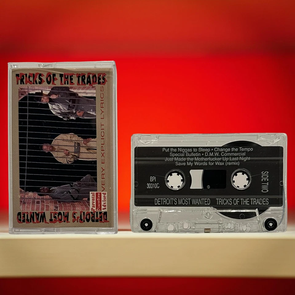 •DETROIT’S MOST WANTED - TRICKS OF THE TRADE• ~1990 OG PRESSING~ (CASSETTE TAPE) - Image 3 of 4