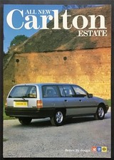 VAUXHALL Carlton Estate Car Sales Brochure Nov 1986  Ref V6484