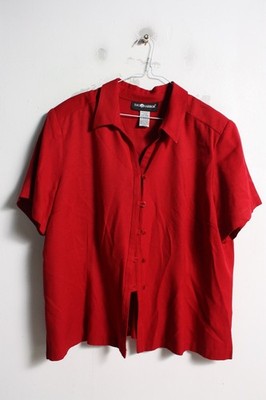 Sag Harbor Damen Blusenshirt - Rot - Größe XL (H48)