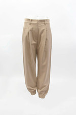 NWT 1895 Brunello Cucinelli Women's Tapered Leg Khaki Pants Size 44/ 8US W242