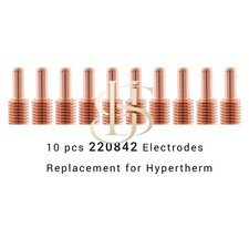 10 pcs 220842 Plasma Cutter Electrodes fit Hypertherm Powermax 45XP 65 85 105