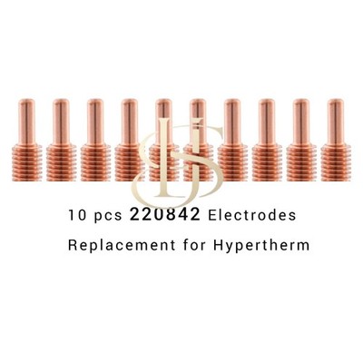 10 pcs 220842 Plasma Cutter Electrodes fit Hypertherm Powermax 45XP 65 85 105