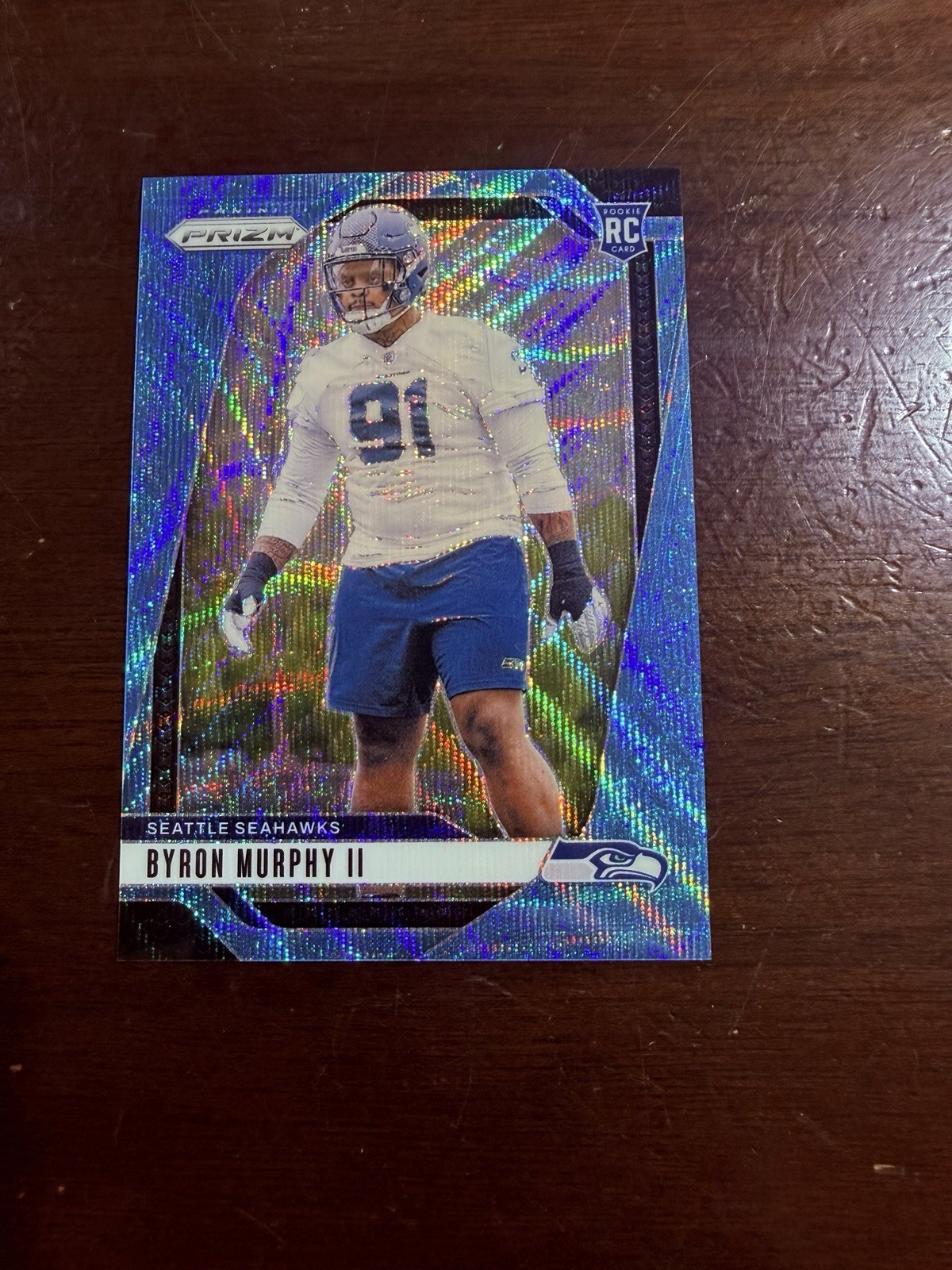 2024 Panini Prizm #317 Byron Murphy II Blue Wave #/230 Rookie RC SP SEAHAWKS