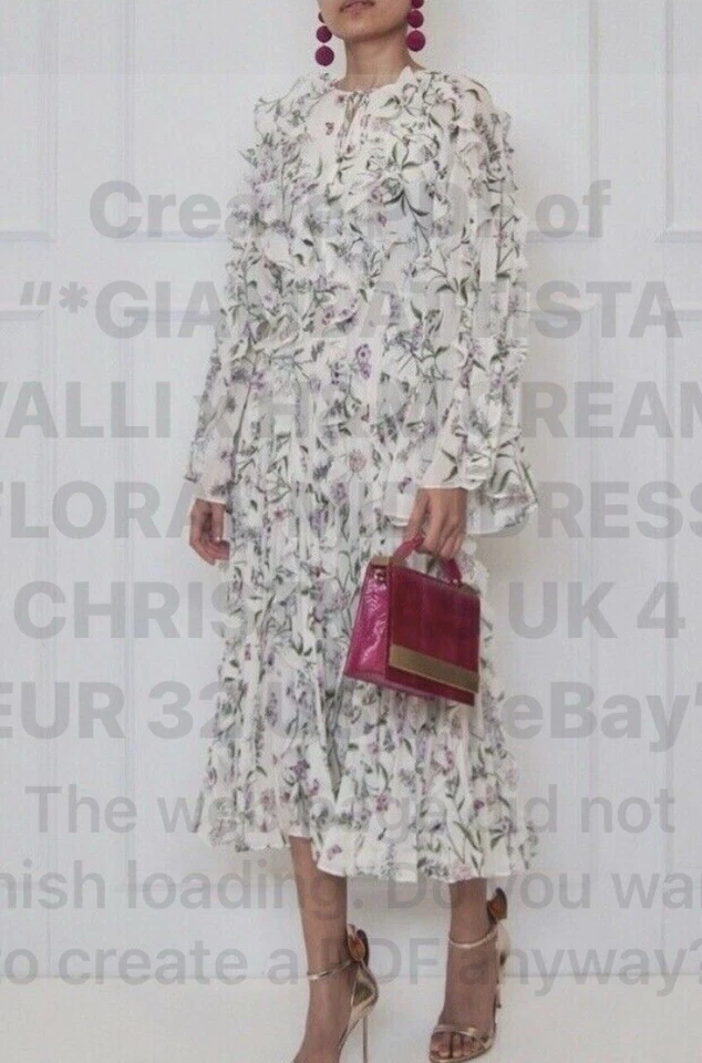 GIAMBATTISTA VALLI x H&M WHITE LONG DRESS UK 10 ASO TRINNY SUPER RARE!!!  - Image 4 of 4