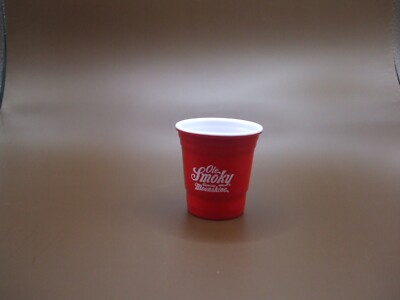 Ole Smokey Tennessee Moonshine Red cup style shot glass/cup        B7