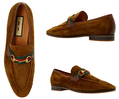 Gucci loafers web shoes corduroy slippers moccasin shoes sneakers retro Lux 41