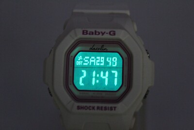 CASIO BG-5600BK pink white square basic Baby-G Watch dazzlin