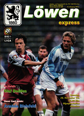 BL 96/97 1860 Munich-Arminia Bielefeld, 16.11.1996, Olaf Bodden