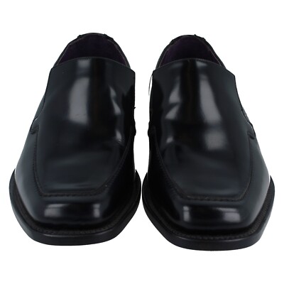 Herren Loake Slip On Schuhe Cronus UK 8.5 F Schwarz - Schaufensterware A195