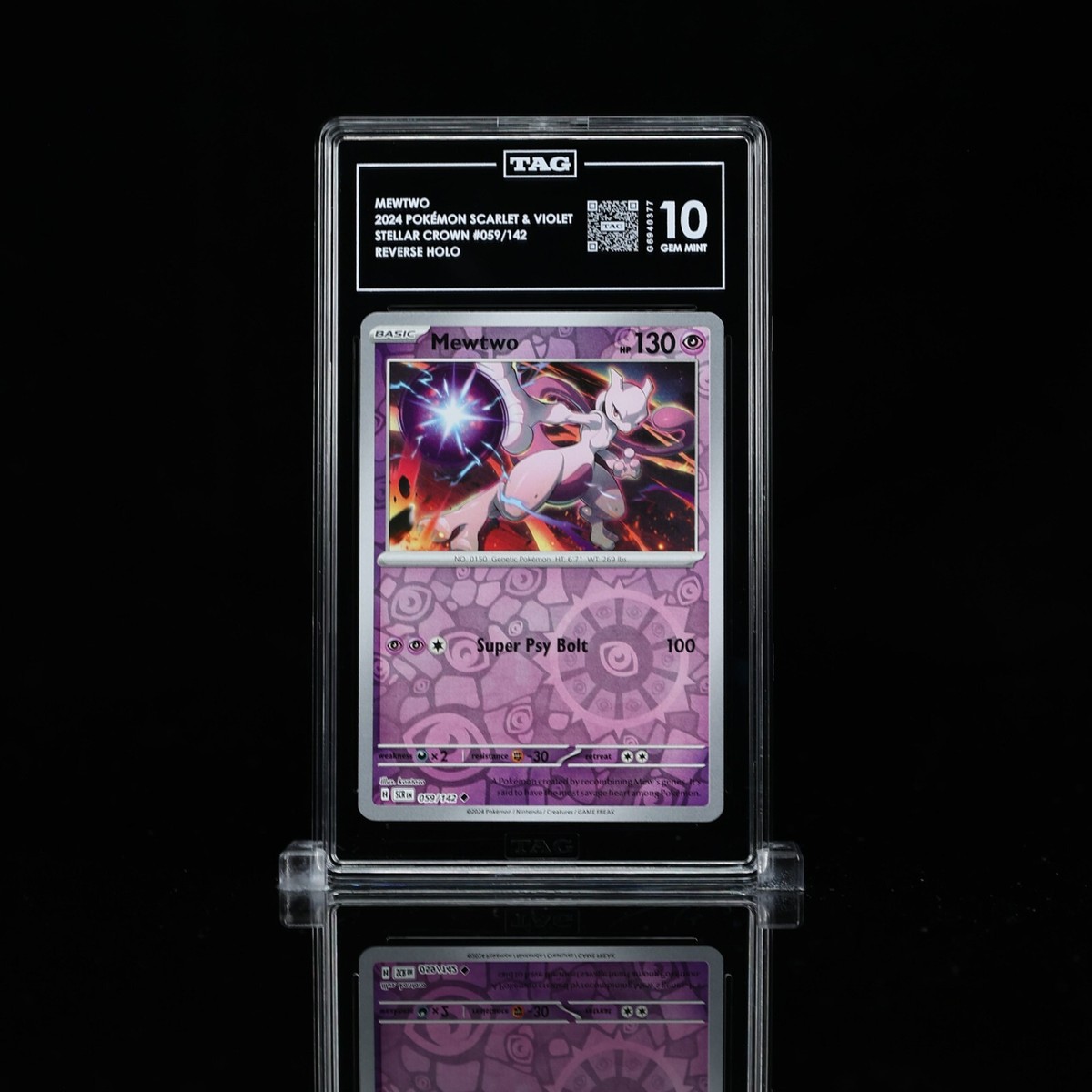 Mewtwo 059/142 Sv07: Stellar Crown Reverse Holo for sale