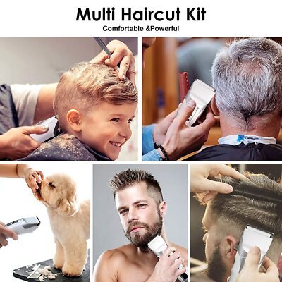 Professional Cordless Hair Clippers 5-Speed for Hair Beard Cutting LED Display