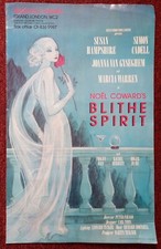 Vintage Poster Blithe Spirit Vaudeville Theatre 1986 Original