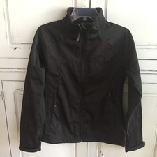 Snozu Women's High Performance Soft Shell Black Jacket Size Medium M Full Zip 1b