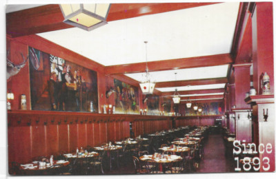 HISTORICAL SCHROEDER'S CAFE, SAN FRANCISCO CA, VINTAGE POSTCARD 1N69 UNPOSTED