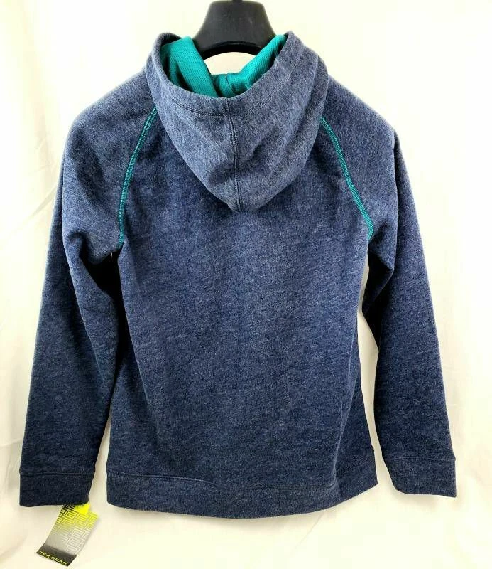 Kohls Tek Gear Boys Ultra Soft Fleece Hoodie Blue Heathered Zip Up