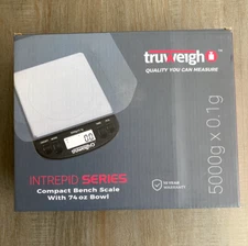 Truweigh INTREPID SERIES Compact Bench Scale with 74oz Bowl 5000g x 0.1g
